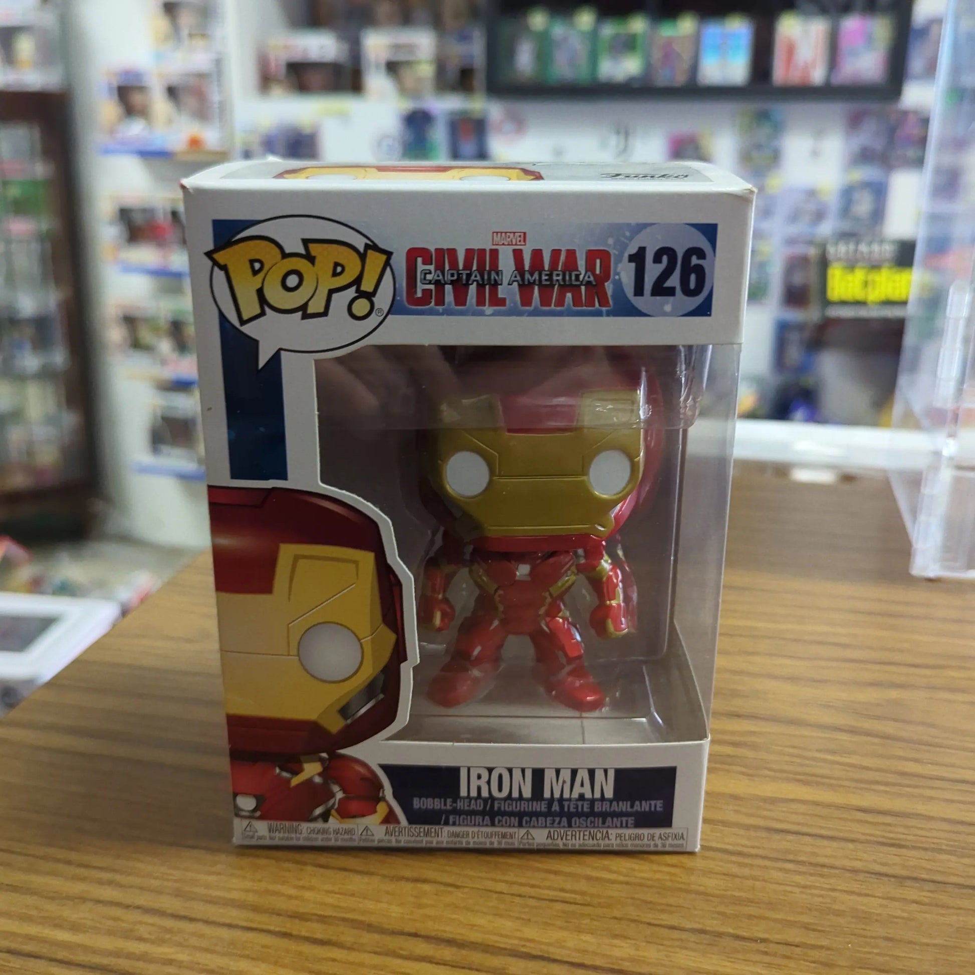 Iron Man 126 ~ Marvel: Captain America Civil War ~ Funko Pop Vinyl FRENLY BRICKS - Open 7 Days