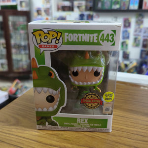 Pop Vinyl Fortnite MIB 443 Rex GITD 2019 FRENLY BRICKS - Open 7 Days