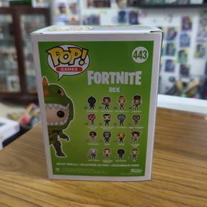 Pop Vinyl Fortnite MIB 443 Rex GITD 2019 FRENLY BRICKS - Open 7 Days