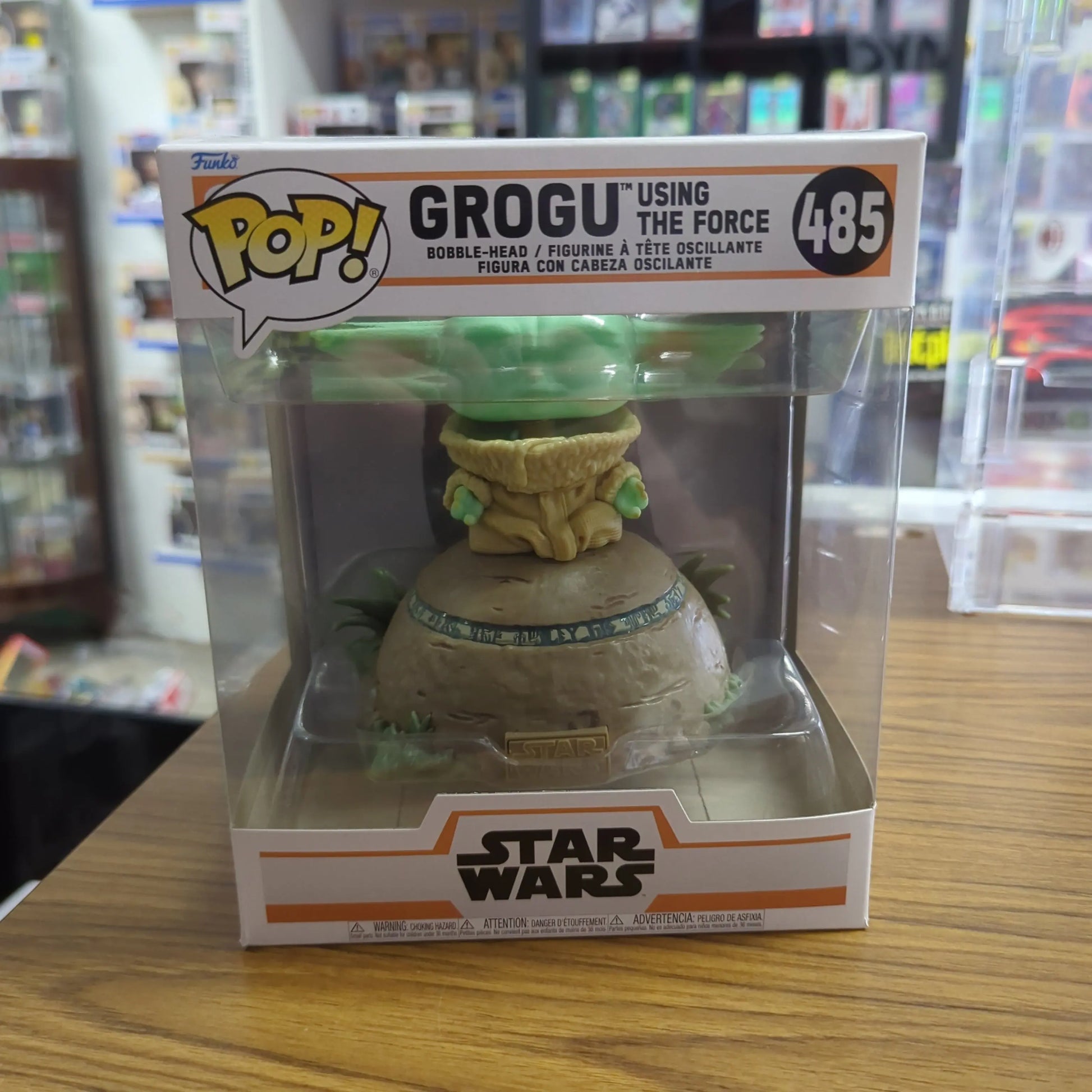 Funko Pop! Vinyl Star Wars Grogu Using The Force (485) FRENLY BRICKS - Open 7 Days