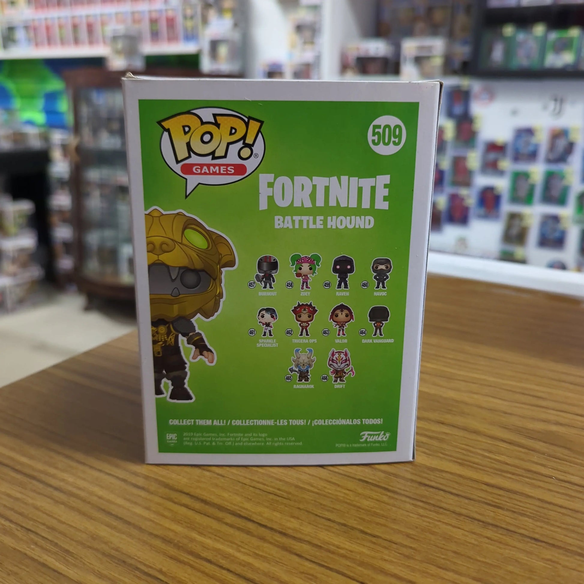 Battle Hound (GLOW) 509 ~ Fortnite ~ Funko Pop Vinyl ~ 2019 E3 Limited Edition FRENLY BRICKS - Open 7 Days