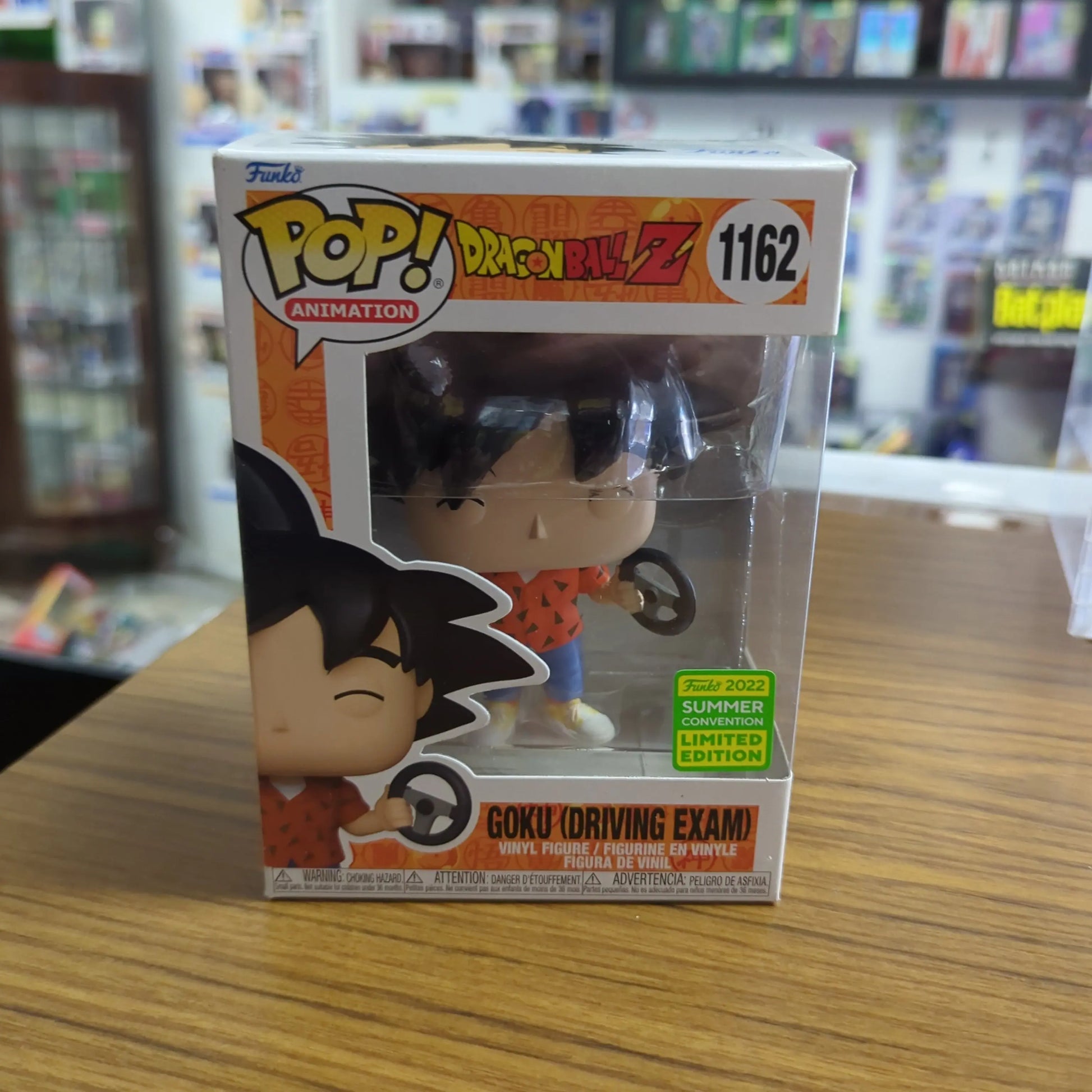 FUNKO POP DRAGONBALL Z GOKU (DRIVING EXAM) VINYL FIGURE IN BOX #1162 FRENLY BRICKS - Open 7 Days