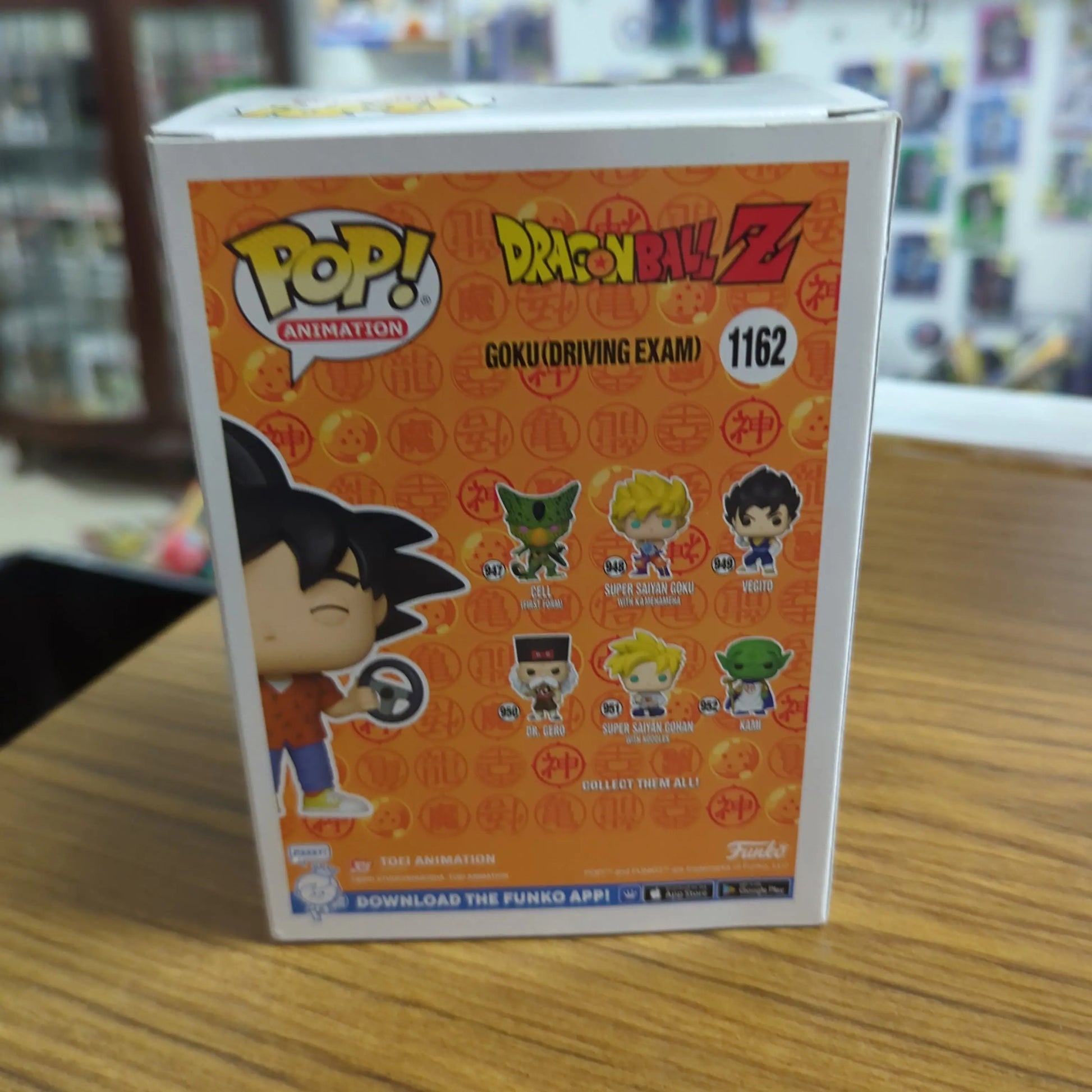 FUNKO POP DRAGONBALL Z GOKU (DRIVING EXAM) VINYL FIGURE IN BOX #1162 FRENLY BRICKS - Open 7 Days