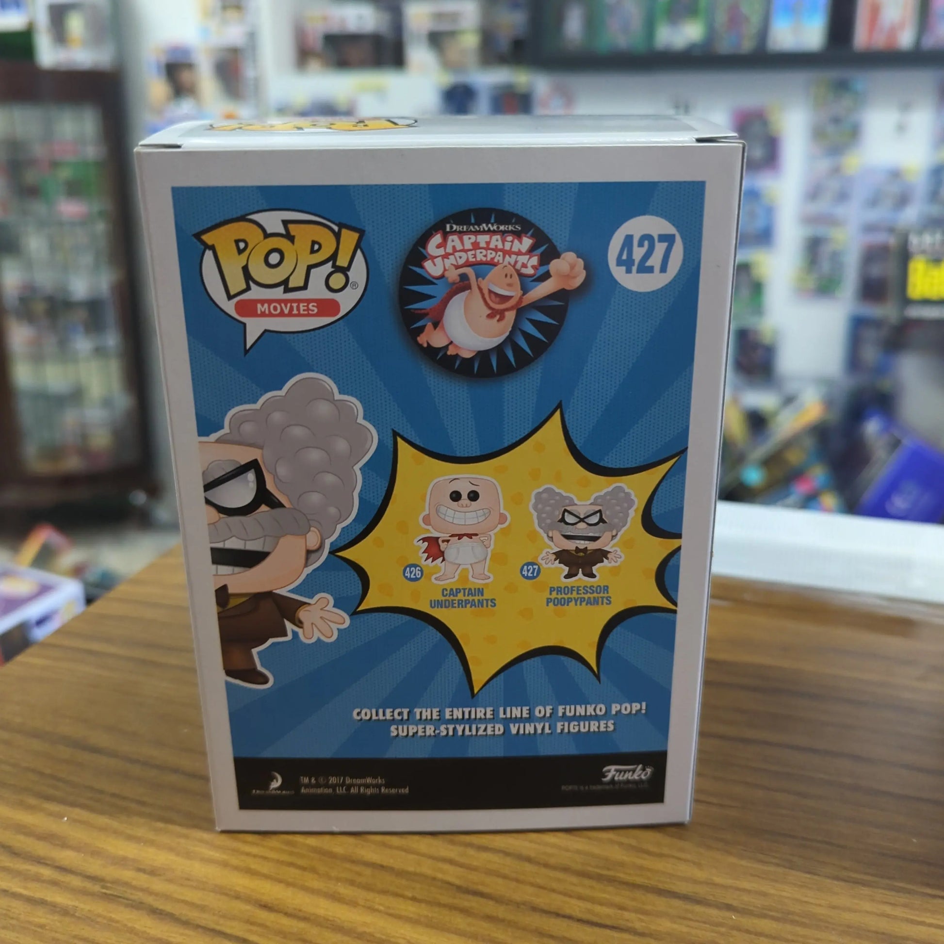 Funko Pop Vinyl Professor Poopypants Movies Captain Underpants #427 Vaulted FRENLY BRICKS - Open 7 Days