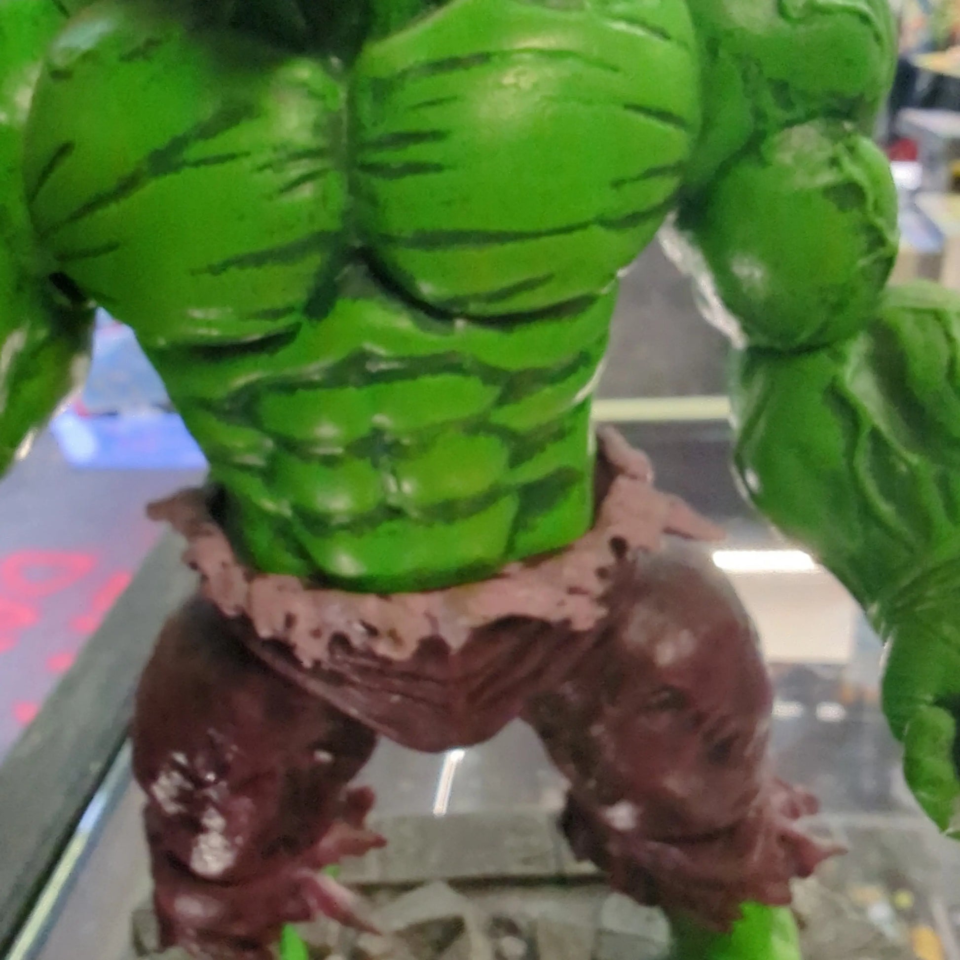 2013 DST Marvel Diamond Select Incredible RAMPAGING Hulk Figure 10"  WITH BASE FRENLY BRICKS - Open 7 Days