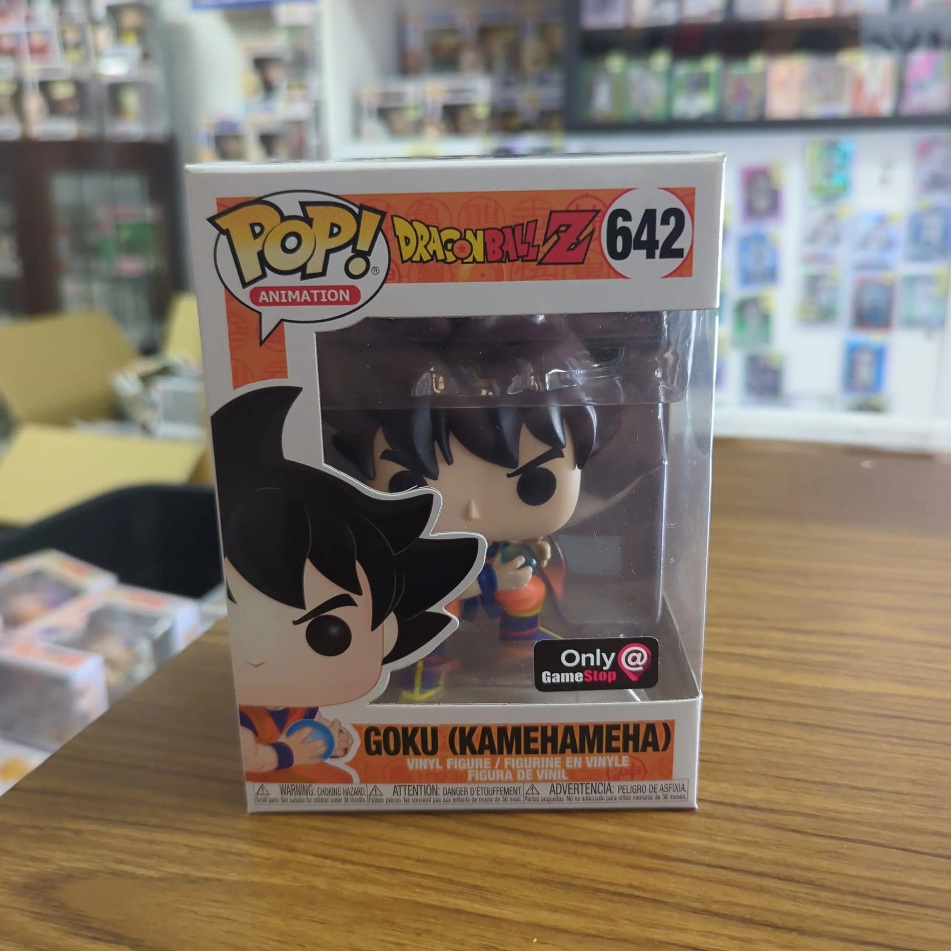 Goku Kamehameha 642 GameStop Sticker In Protector Pop Vinyl Funko Dragon Ball Z FRENLY BRICKS - Open 7 Days