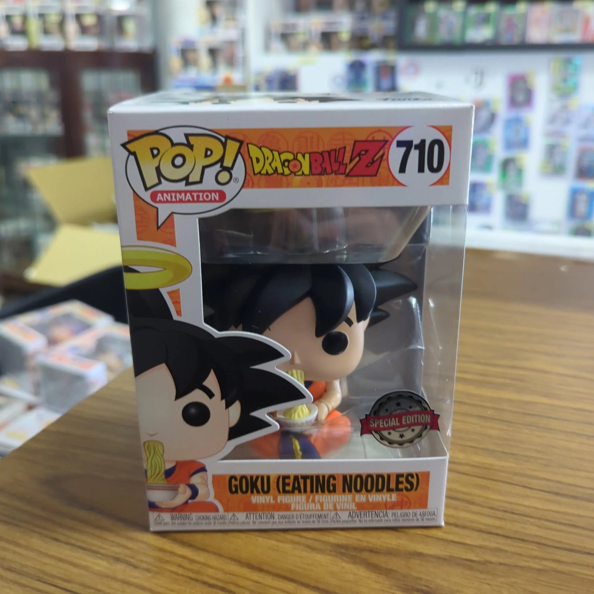 Funko Pop Dragon Ball Z Goku Eating Noodles Figure #710 Special Edition FRENLY BRICKS - Open 7 Days