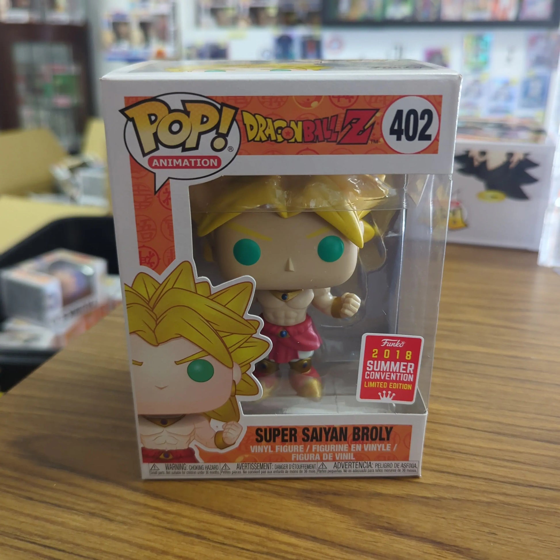 Funko Pop Dragonball Z Super Saiyan Broly 2018 SDCC #402 Vinyl Figure FRENLY BRICKS - Open 7 Days