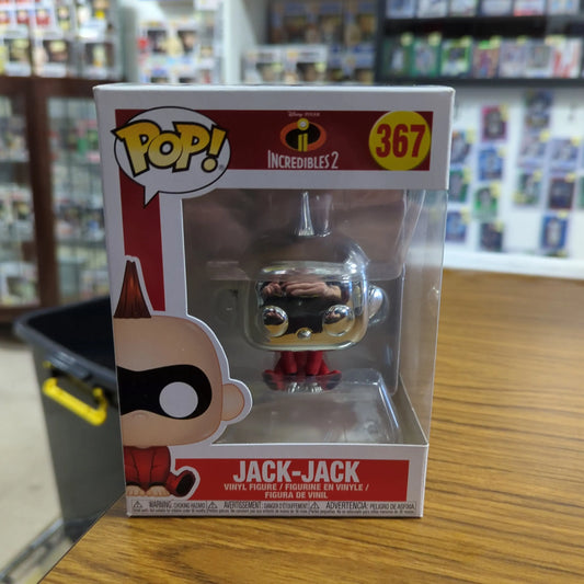 Disney Funko Pop - Jack-Jack (Chrome) - Incredibles 2 - No. 367 FRENLY BRICKS - Open 7 Days