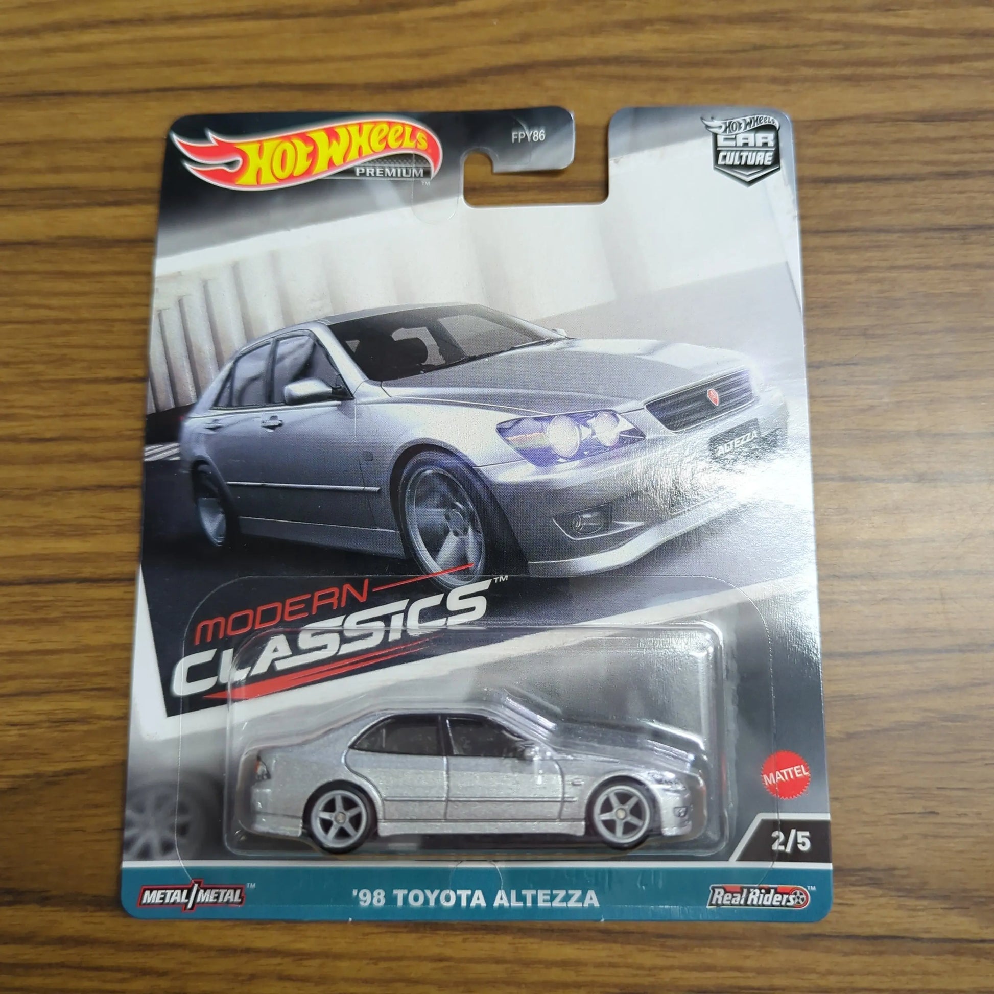 Hot Wheels Premium Car Culture Modern Classics - '98 Toyota Altezza 2/5 [SILVER] FRENLY BRICKS - Open 7 Days