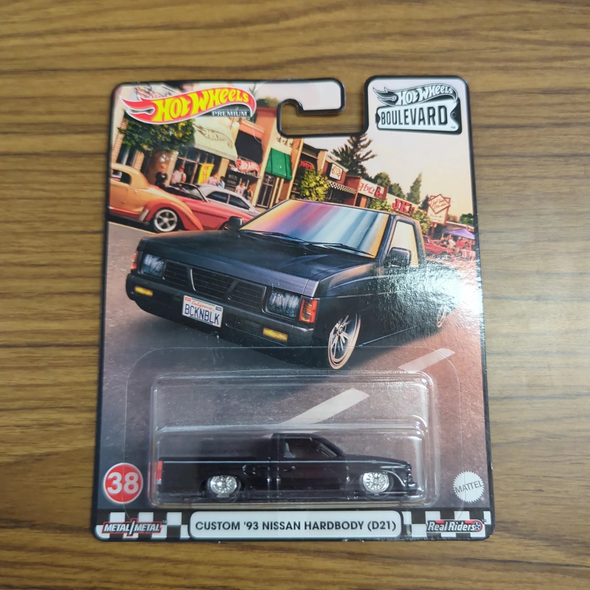 HOT WHEELS DIE CAST PREMIUM SET BOULEVARD CUSTOM 1993 NISSAN HARDBODY D21 #38 FRENLY BRICKS - Open 7 Days