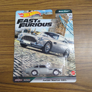 HOT WHEELS DIE CAST HW PREMIUM FAST & FURIOUS EURO FAST SET ASTON MARTIN DB5 FRENLY BRICKS - Open 7 Days