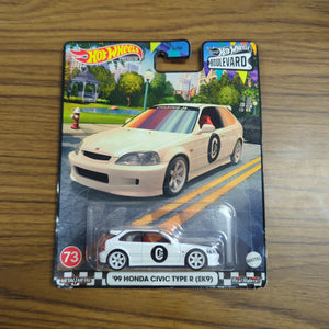 Hot Wheels, ‘99 Honda Civic Type R ( EK9). BOULEVARD FRENLY BRICKS - Open 7 Days