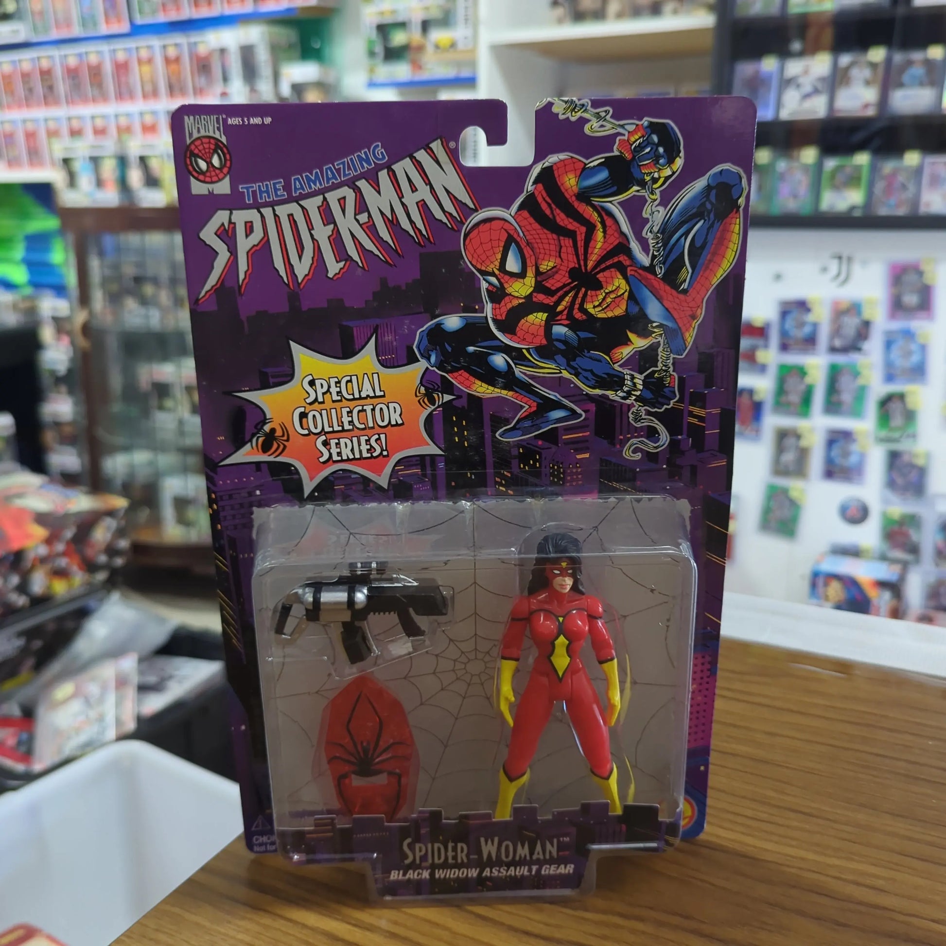 Amazing Spider-Man,  Spider-Woman, Black Widow Assault Gear Vintage NIP ToyBiz FRENLY BRICKS - Open 7 Days