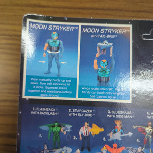 Moon Stryker With Tail-Spin MOSC NEW Silverhawks 1986 Kenner Figure Striker MOC FRENLY BRICKS - Open 7 Days