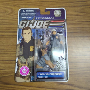 G.I.JOE PURSUIT of COBRA (POC, 30th): LAW & ORDER - POLICE K-9 UNIT - RENEGADES FRENLY BRICKS - Open 7 Days