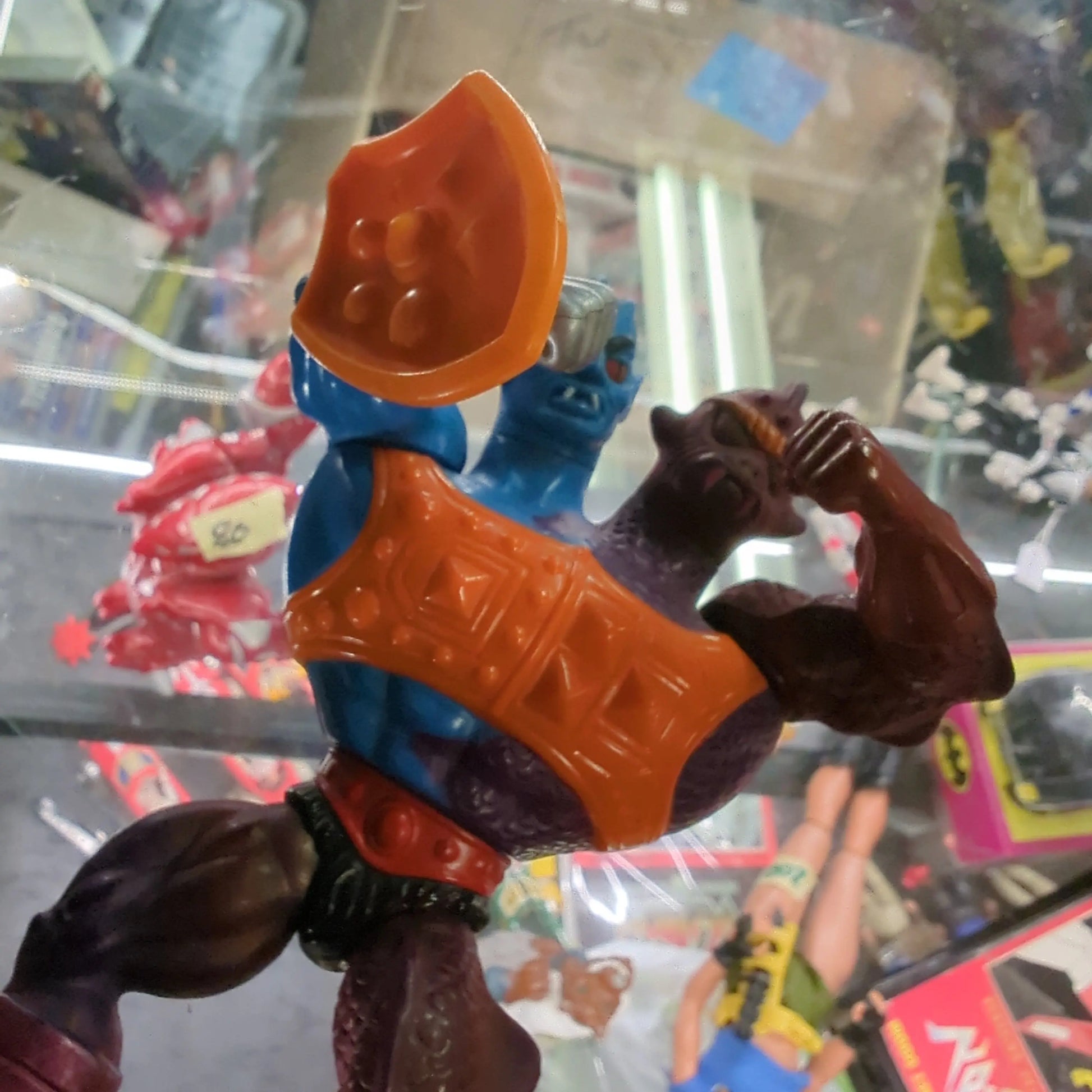 Vintage 1984 MOTU He-Man TWO BAD Figure W/ Shield FRENLY BRICKS - Open 7 Days