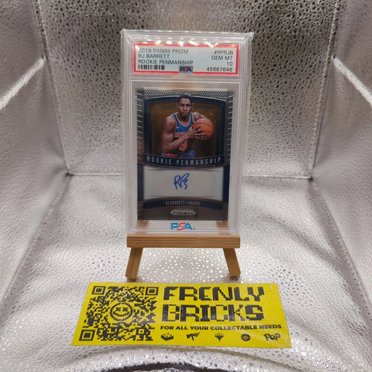 2019-20 Panini Prizm - Rookie Penmanship PSA 10 #RP-RJB RJ Barrett (AU, RC) FRENLY BRICKS - Open 7 Days