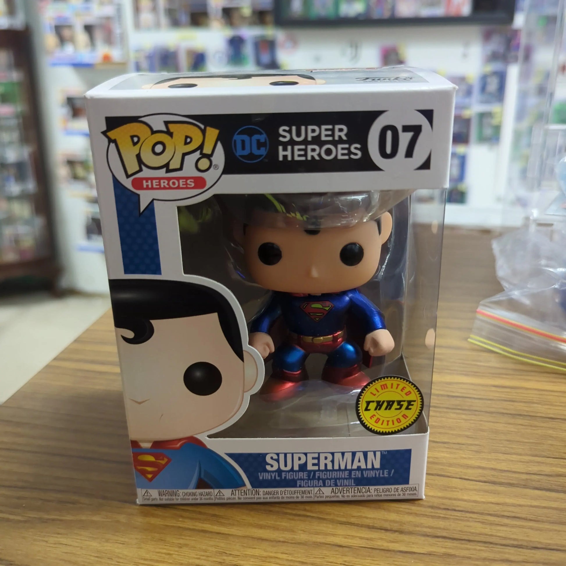 DC Universe SUPERMAN POP! HEROES Vinyl by Funko 07 DC SUPERHEROES FRENLY BRICKS - Open 7 Days