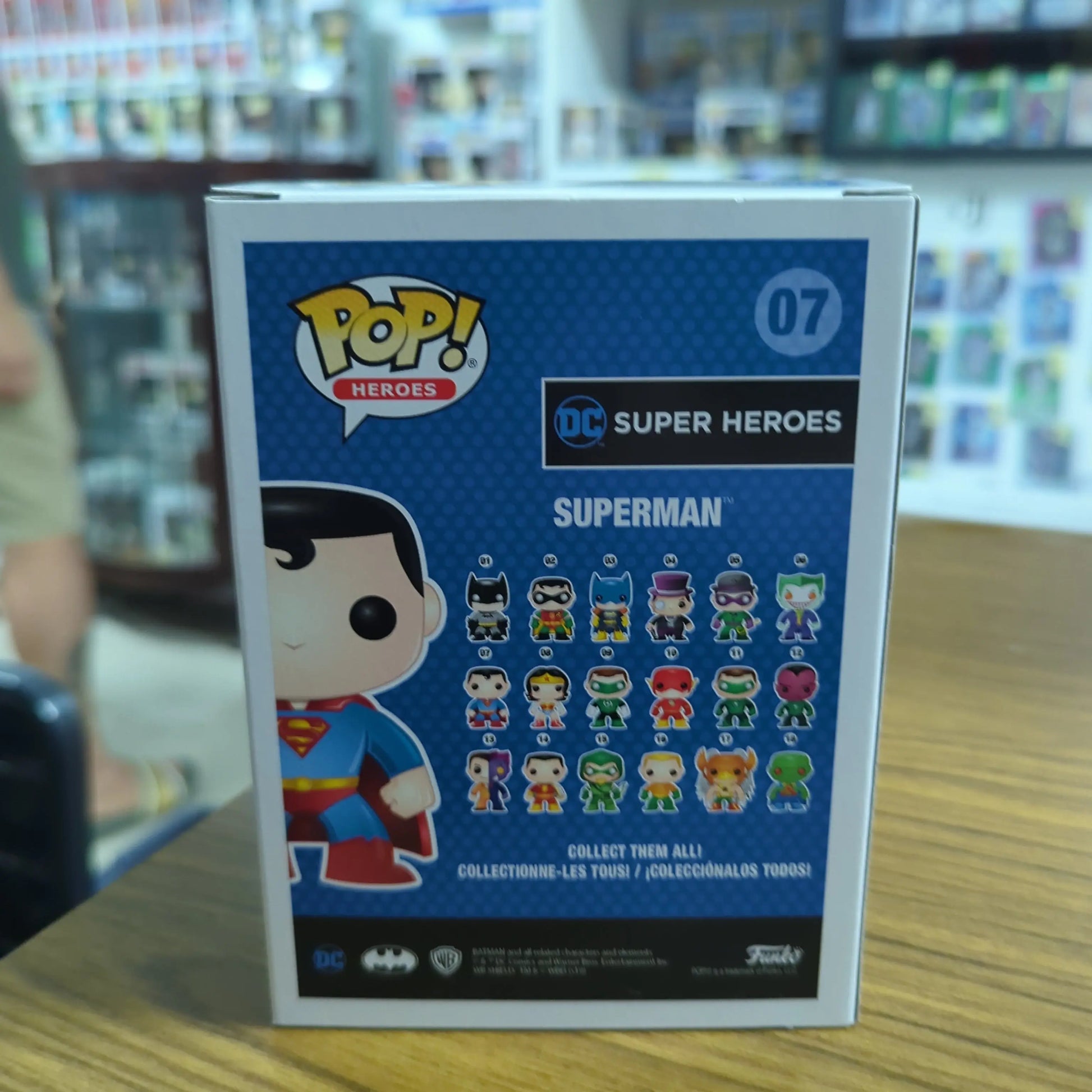 DC Universe SUPERMAN POP! HEROES Vinyl by Funko 07 DC SUPERHEROES FRENLY BRICKS - Open 7 Days