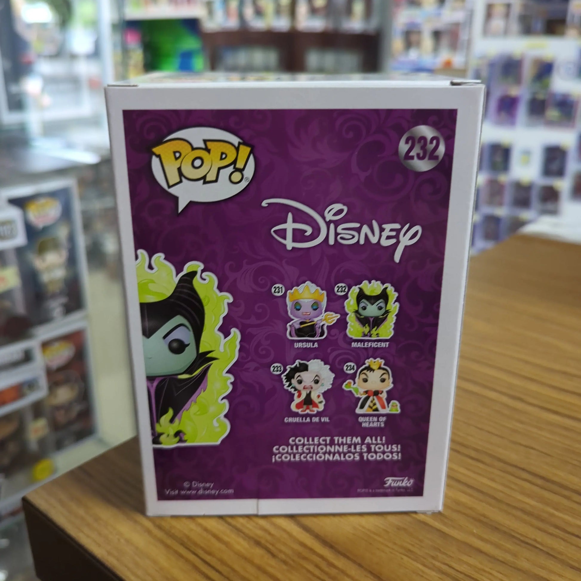 Maleficent (GLOW CHASE) 232 ~ Disney: Sleeping Beauty ~ Funko Pop Vinyl FRENLY BRICKS - Open 7 Days