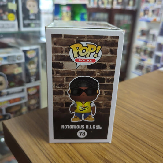 Funko POP Vinyl - Rocks - The Notorious BIG With Jersey - #78 FRENLY BRICKS - Open 7 Days