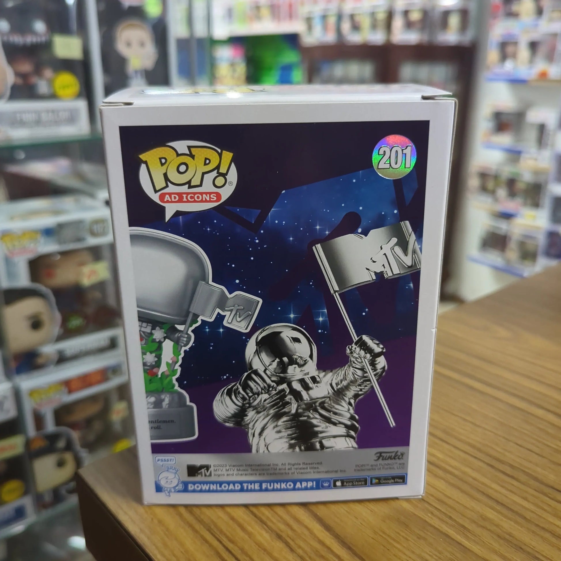 MTV - Moon Person 40th Anniversary #201 Pop! Vinyl FRENLY BRICKS - Open 7 Days