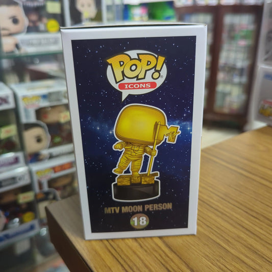 MTV Moon Person Gold #18 Popcultcha Exclusive Funko Pop! Vinyl FRENLY BRICKS - Open 7 Days