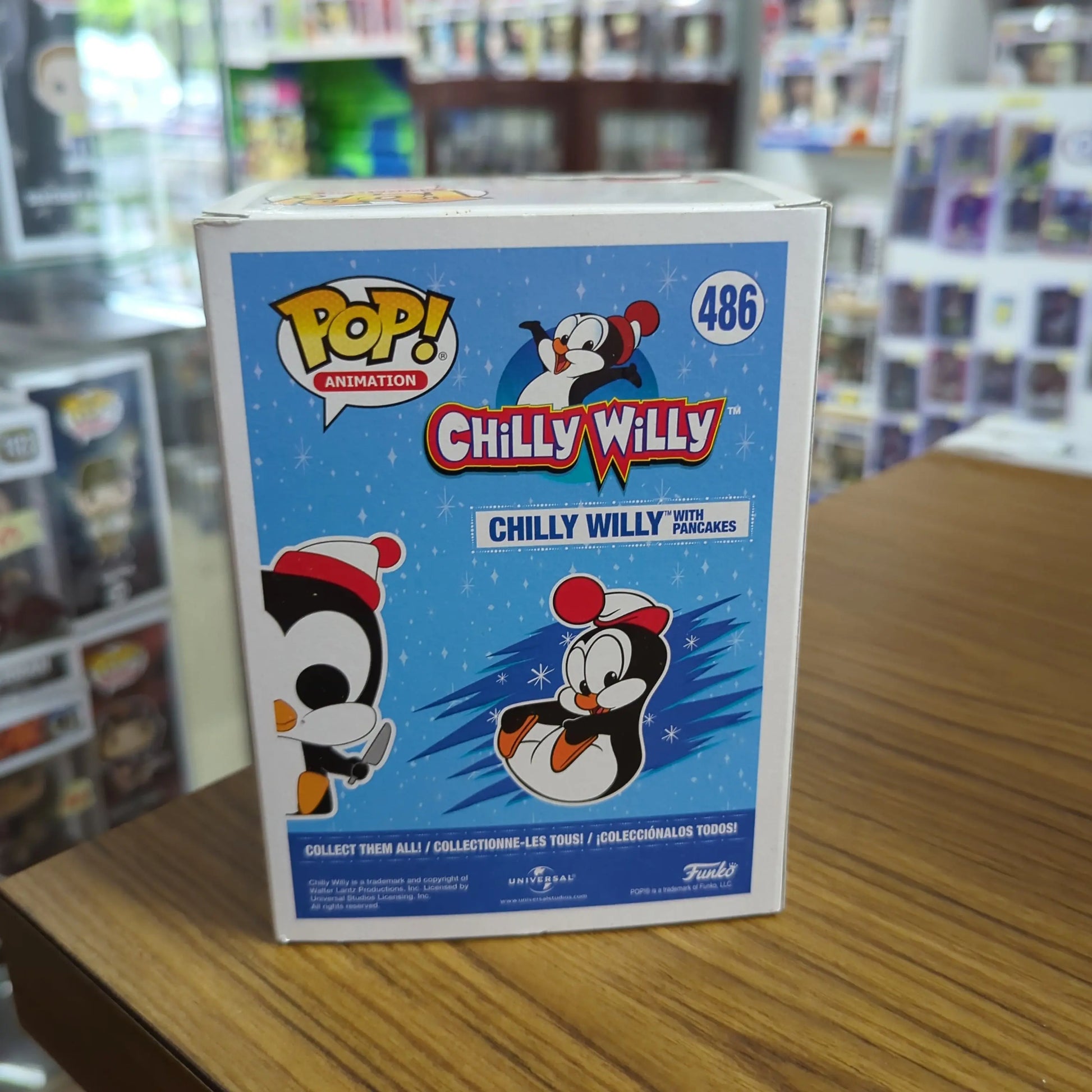 Funko Pop Chilly Willy With Pancakes 486 Animation Penguin Vinyl Figure FRENLY BRICKS - Open 7 Days