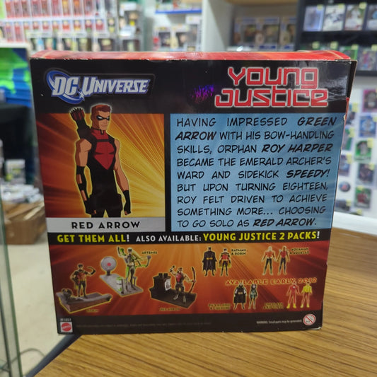 DC Universe Young Justice Series:  Red Arrow + 5 Weapons & Diorama (NIP) FRENLY BRICKS - Open 7 Days