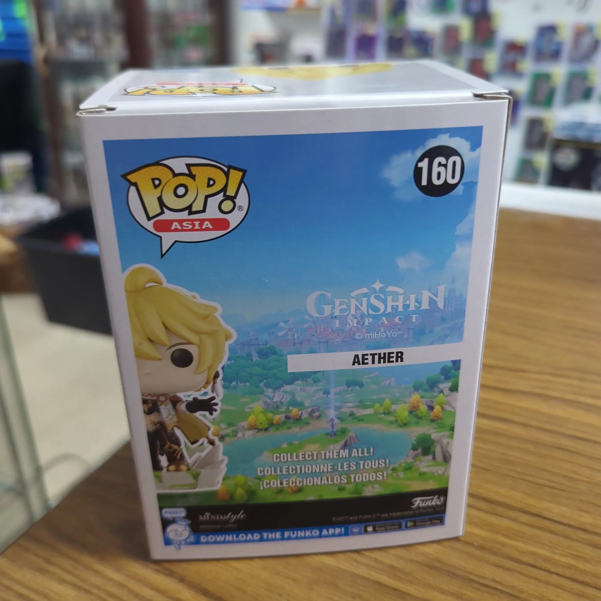 FUNKO POP VINYL ASIA GENSHIN IMPACT AETHER #160 FRENLY BRICKS - Open 7 Days