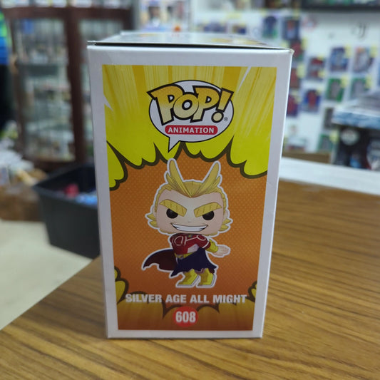 My Hero Academia - All Might (Silver Age) Funko Pop! Vinyl 608 ANIMATION FRENLY BRICKS - Open 7 Days