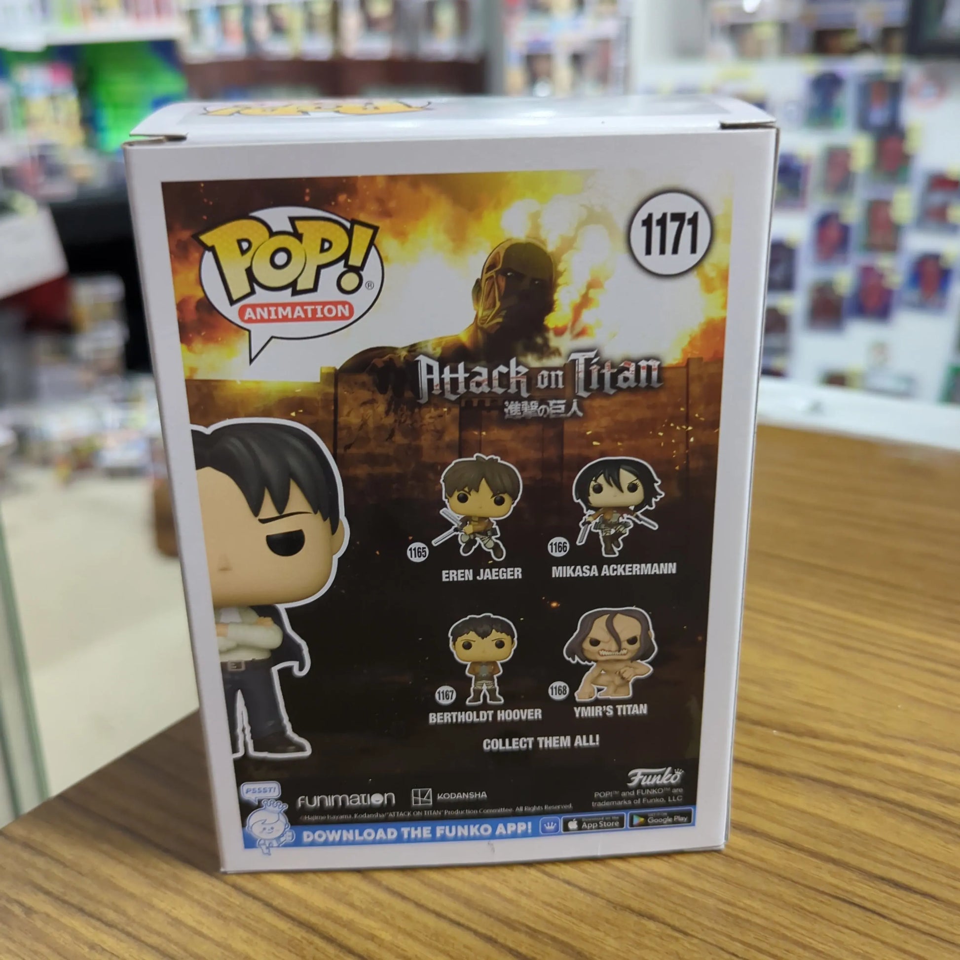 Formal Levi #1171 - Attack on Titan Animation Funko Pop! Vinyl FRENLY BRICKS - Open 7 Days