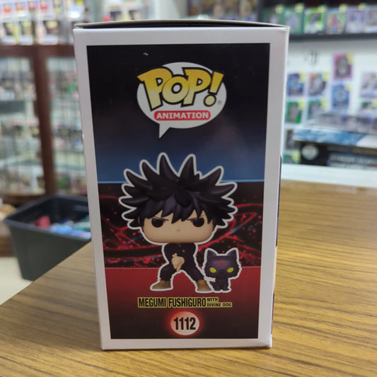 Funko Pop! Jujutsu Kaisen Megumi Fushiguro with Divine Dog #1112 Vinyl Figure FRENLY BRICKS - Open 7 Days