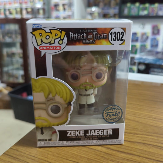 Animation Funko Pop - Zeke Jaeger - Attack on Titan - No. 1302 FRENLY BRICKS - Open 7 Days