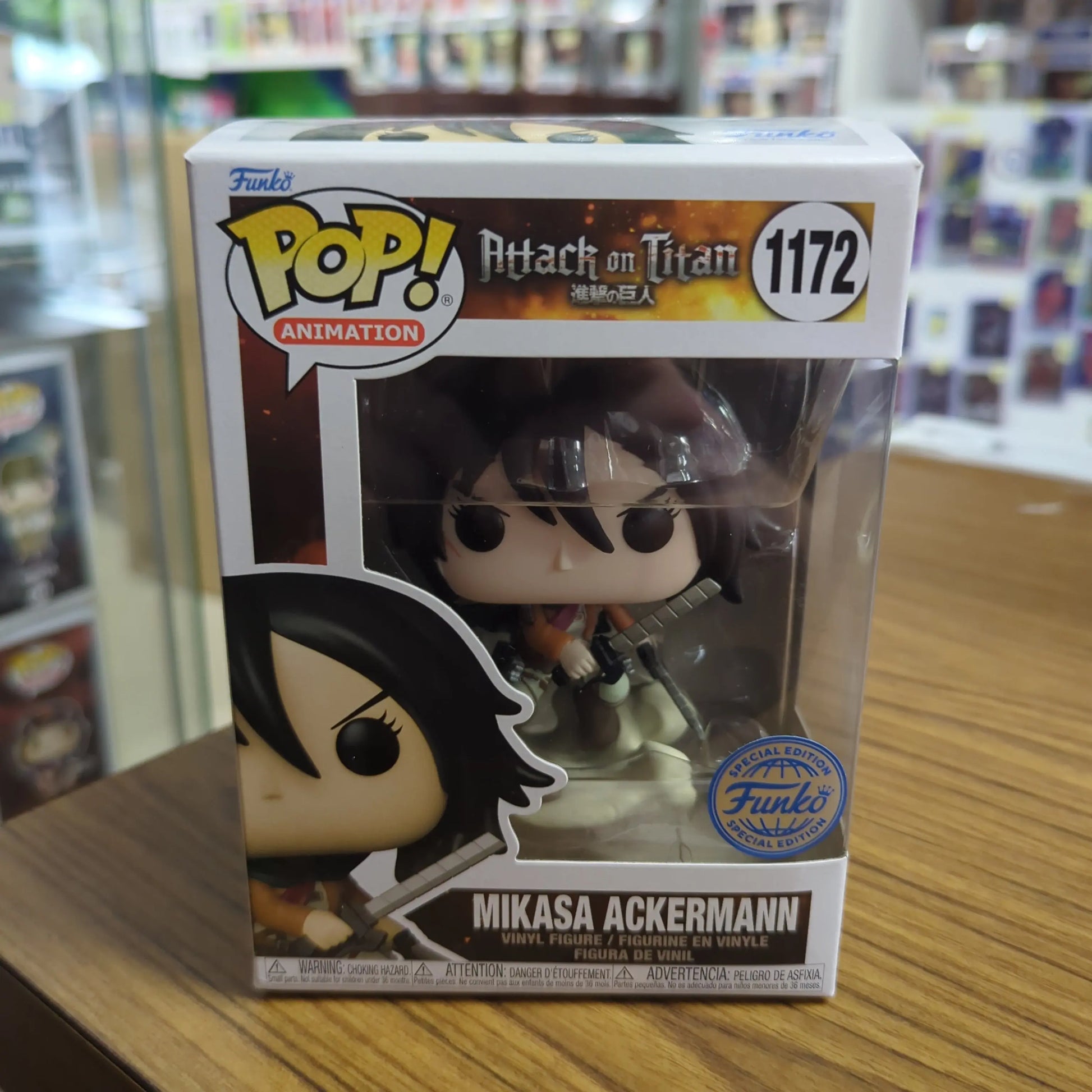 Attack on Titan - Mikasa Ackerman with Swords Pop! Vinyl Figure #1172 FRENLY BRICKS - Open 7 Days