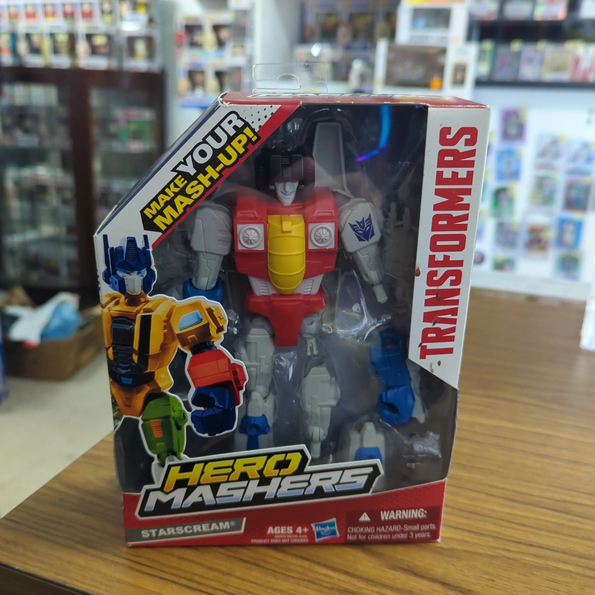 TRANSFORMERS HERO MASHERS STARSCREAM 6" CUSTOMIZABLE FIGURE HASBRO 2013 FRENLY BRICKS - Open 7 Days