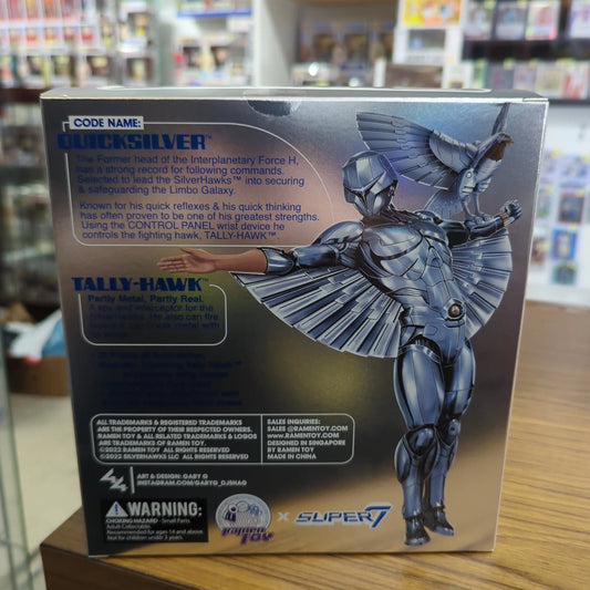 Ramen Toy Super7  SH01 Silverhawks 7” Quicksilver With Tally-Hawk FRENLY BRICKS - Open 7 Days