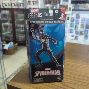 Marvel Legends Future Foundation Spider-Man (Stealth Suit) 6” Figure New FRENLY BRICKS - Open 7 Days