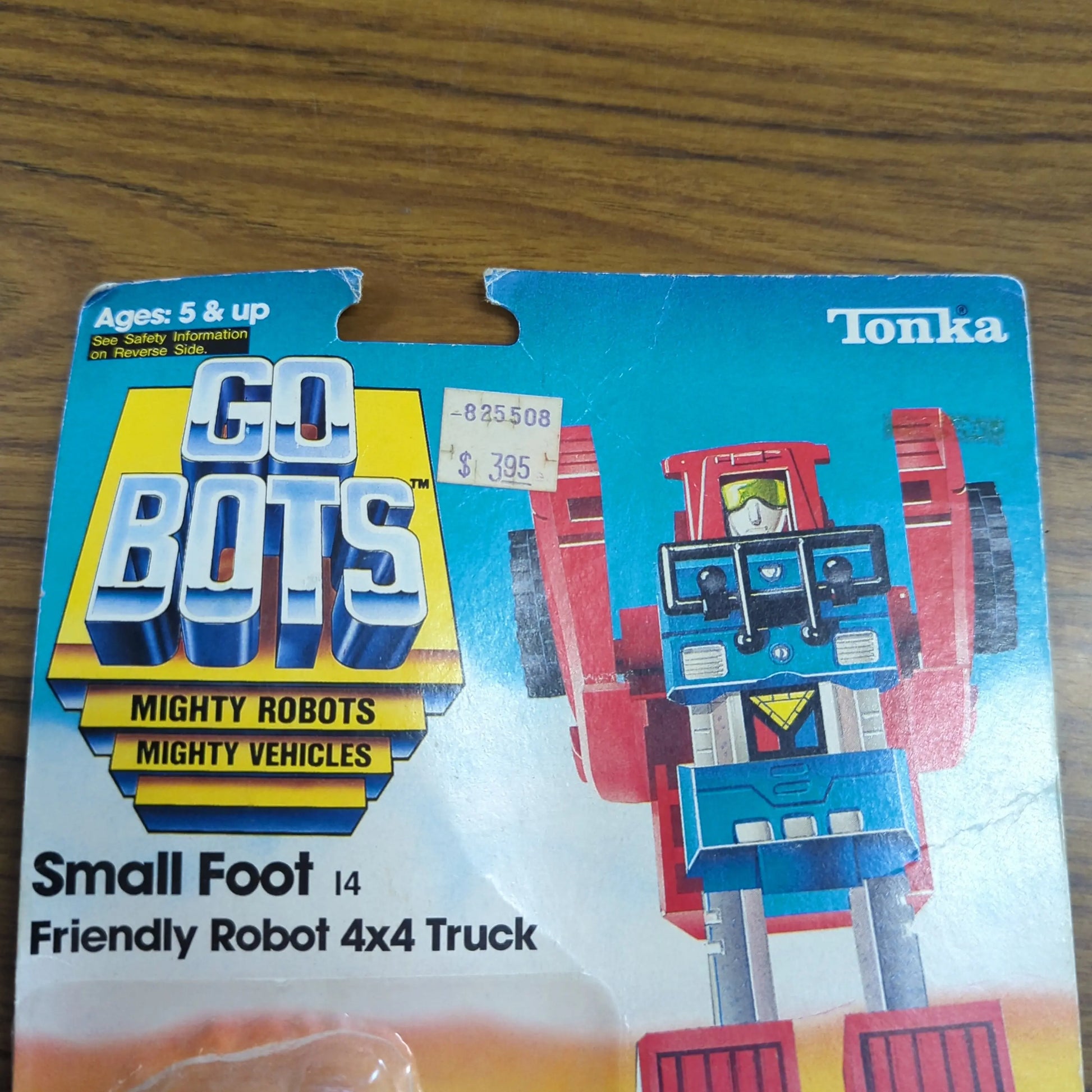 Vintage TONKA GOBOTS "SMALL FOOT" #14 Friendly Robot 4x4 TRUCK, Red FRENLY BRICKS - Open 7 Days