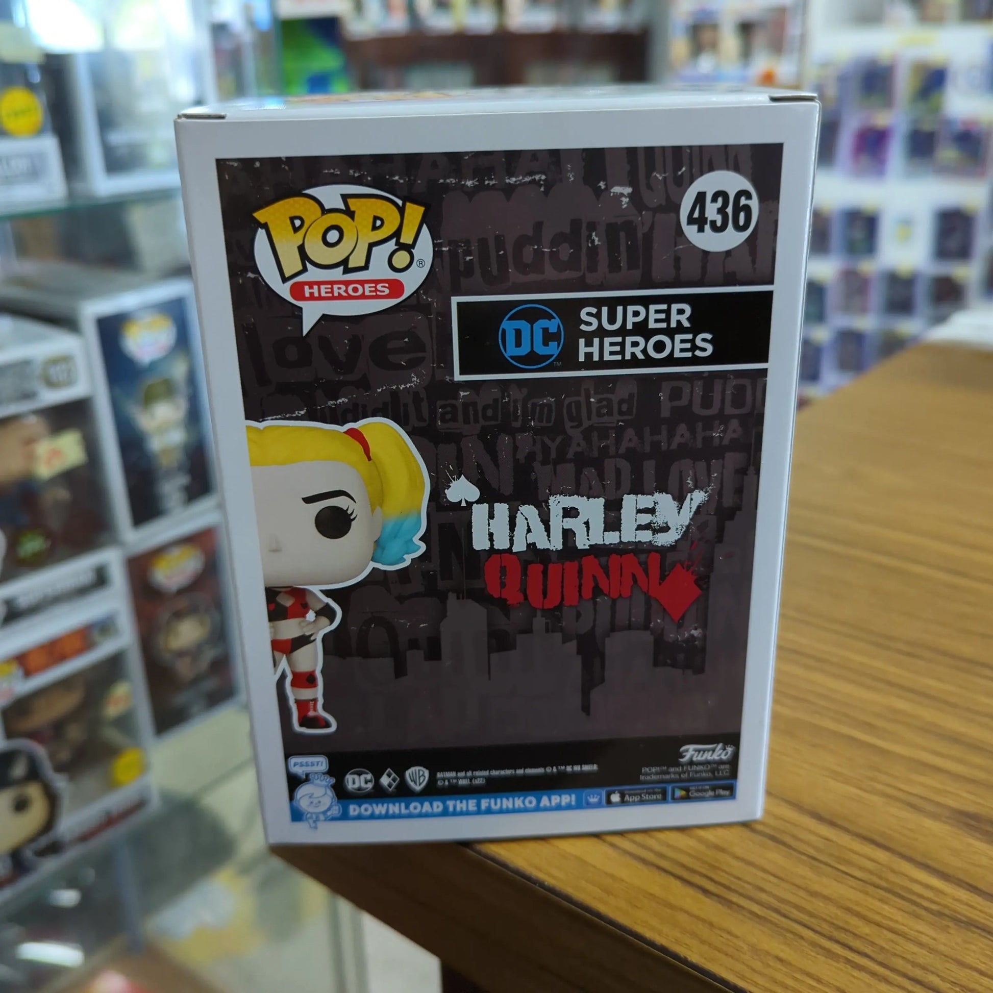 DC Comics Harley Quinn with Belt Exclusive Pop! Vinyl Figure #436 FRENLY BRICKS - Open 7 Days