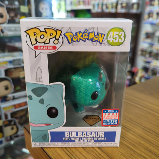 Pokemon - Bulbasaur Diamond Glitter SDCC 2021 Funko Pop! Vinyl #453 FRENLY BRICKS - Open 7 Days