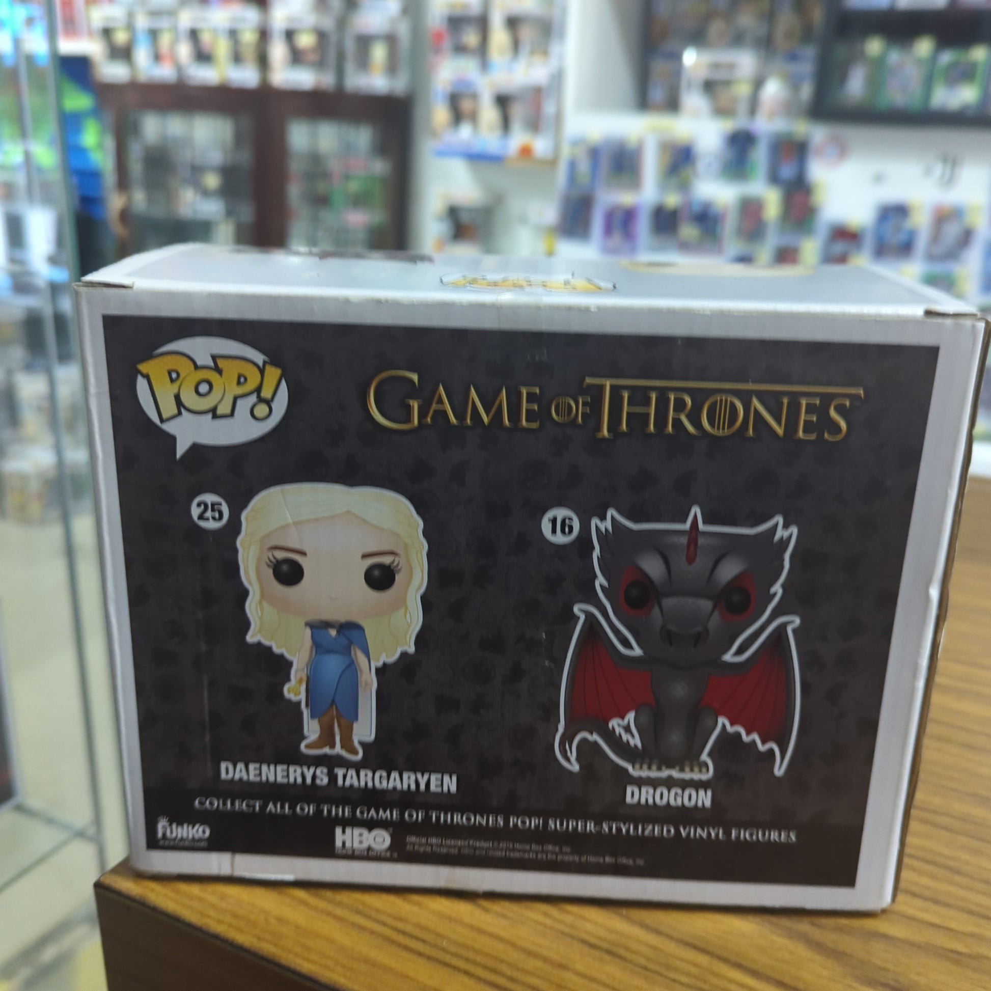 Daenerys & Drogon metallic 2 pack pop GAME of THRONES dragon queen got RARE FRENLY BRICKS - Open 7 Days