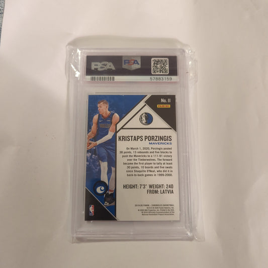 2019 Panini Chronicles Kristaps Porzingis #11 PSA 10 KP11 FRENLY BRICKS - Open 7 Days