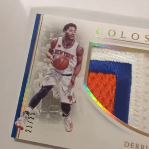 2016-2017 National Treasures DERRICK ROSE COLOSSAL MATERIALS #15 PATCH /25 DR15 FRENLY BRICKS - Open 7 Days