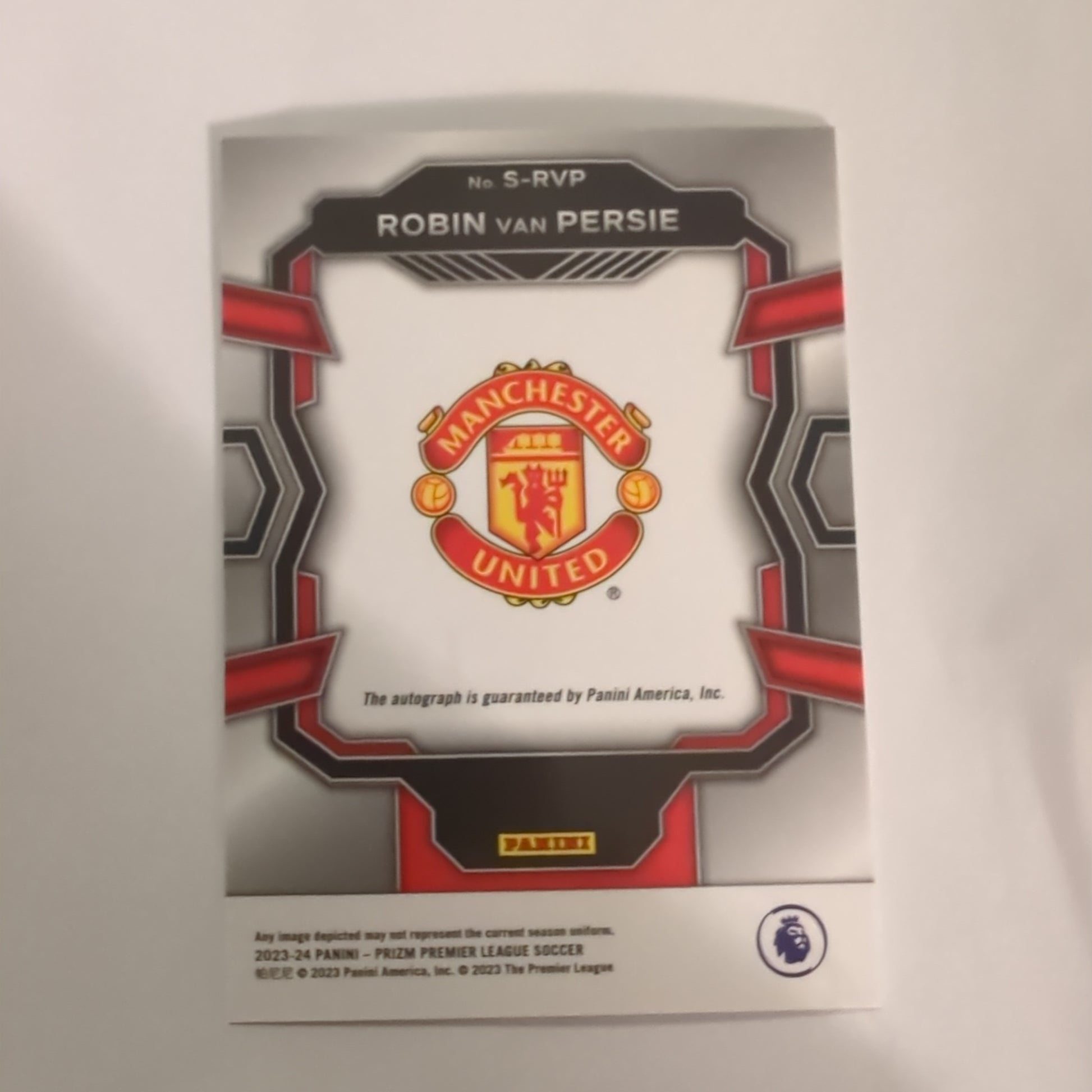 2023-2024 PANINI PRIZM EPL Robin Van Persie AUTO Signature MANCHESTER UNITED RVPAUTO FRENLY BRICKS - Open 7 Days