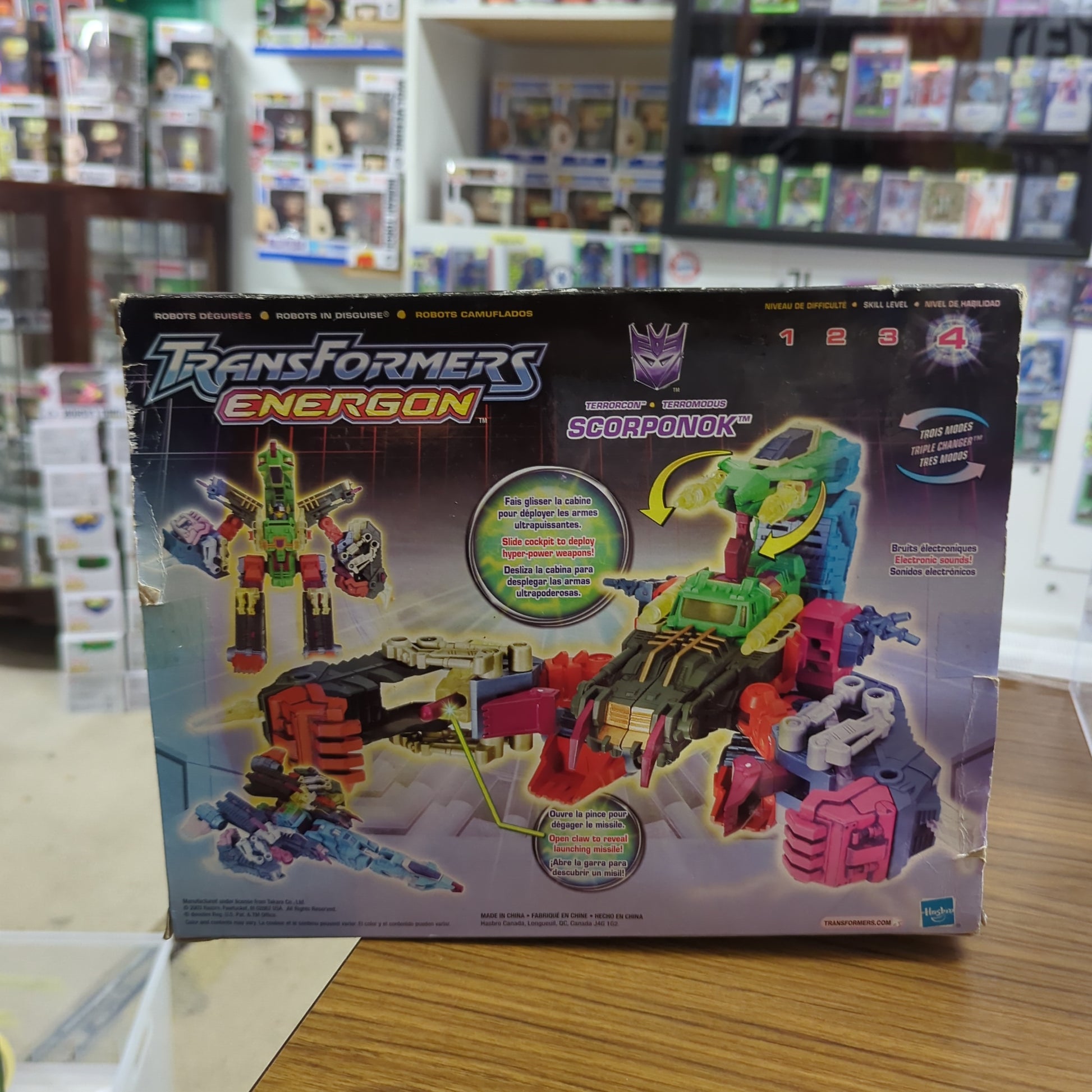 Transformers Energon SCORPONOK New Electronic Sounds Factory Sealed 2003 FRENLY BRICKS - Open 7 Days