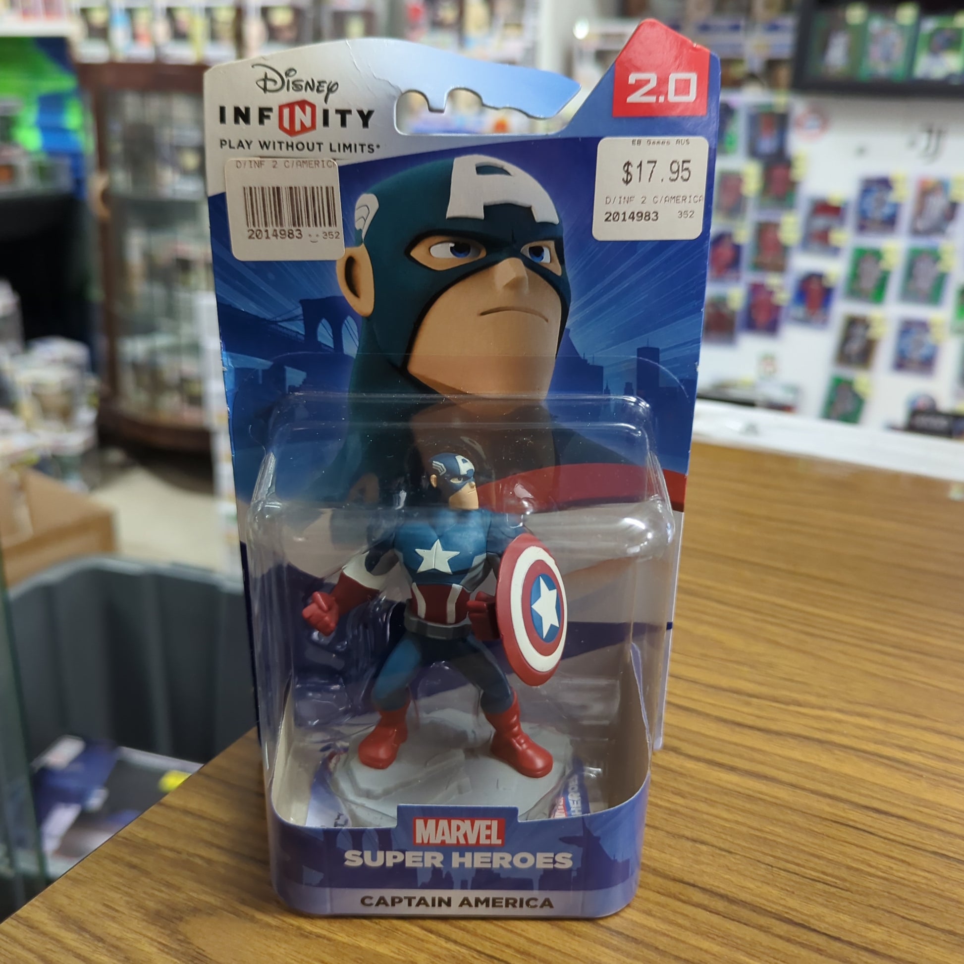Disney Infinity 2.0 Marvel Super Heroes Captain America Figure In Box Sealed FRENLY BRICKS - Open 7 Days