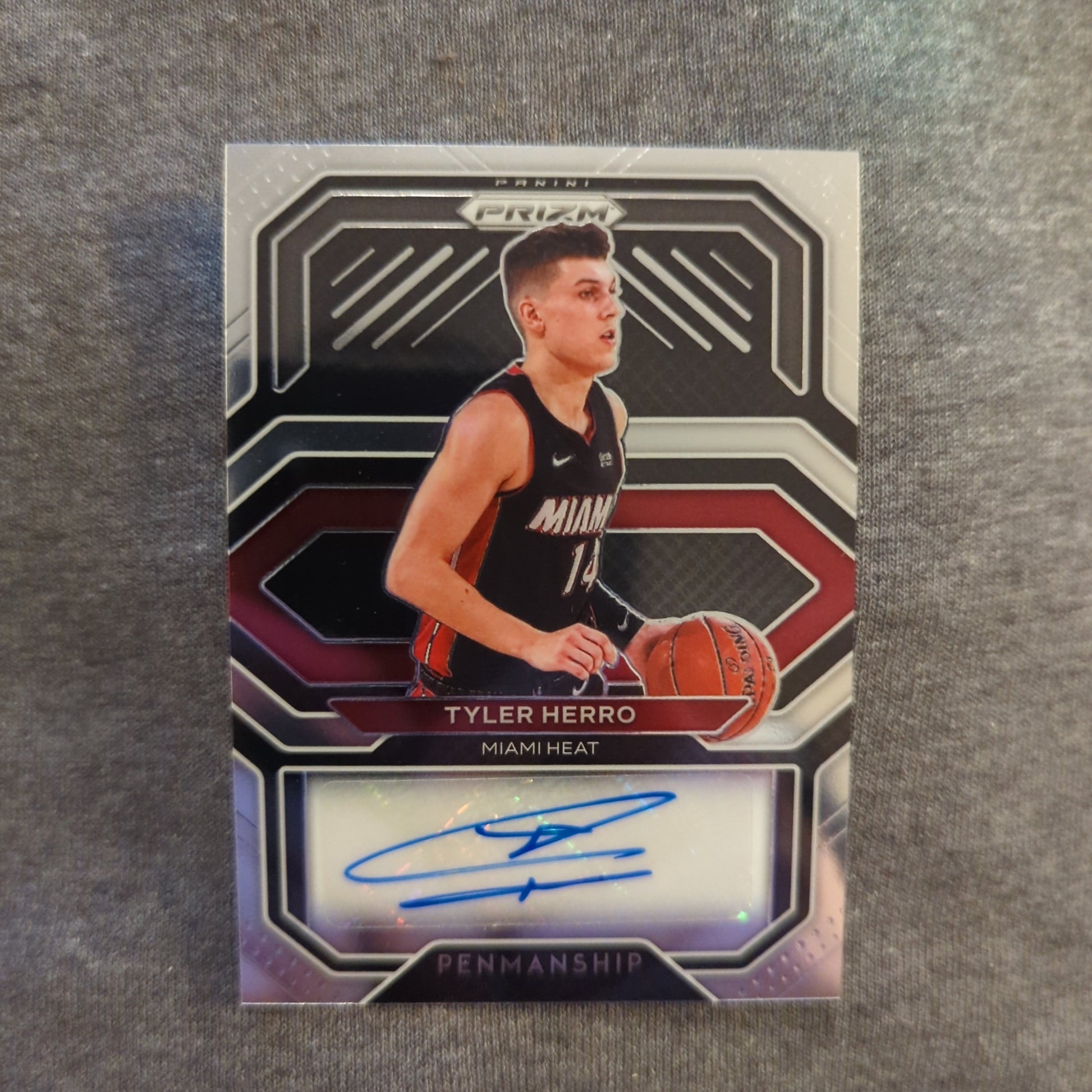 Tyler Herro 2020-21 Prizm Penmanship Autograph Miami Heat AUTO FRENLY BRICKS - Open 7 Days