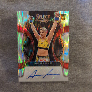 2023 Panini Select UFC SILVER Waterfall Refraction Signatures Amanda Lemos AUTO FRENLY BRICKS - Open 7 Days